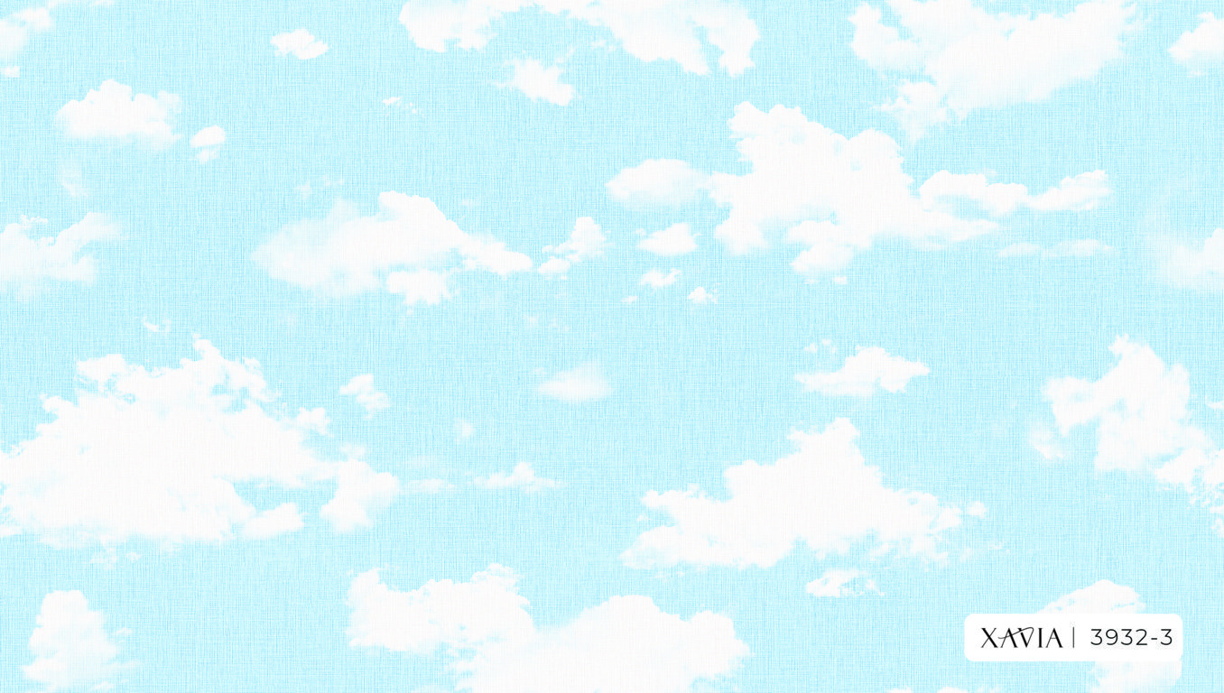 Giấy dán tường đám mây màu xanh